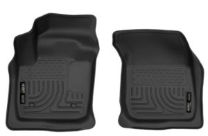 Ford Fusion Floor Liners - Front - Husky Liners - X-act Contour Series - Black - `13-`16